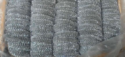 Spiral & Knitted Mesh Copper Scrubbers for Sensitive Surface Cleaning